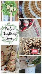 The beauty of burlap Christmas Decor