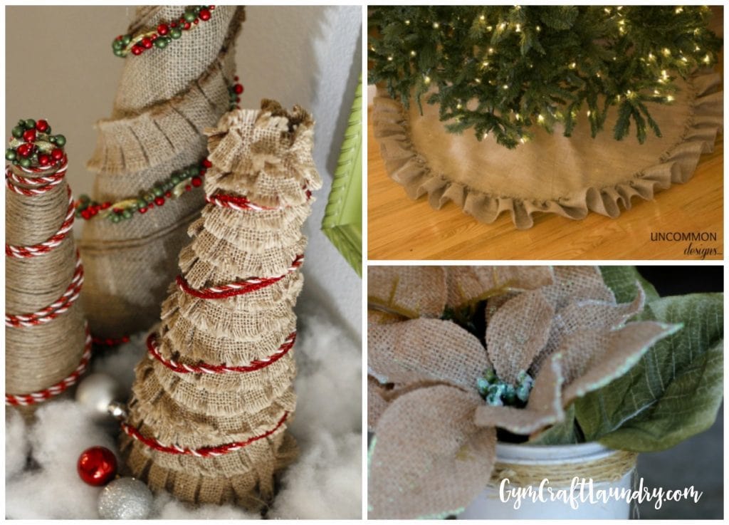 Burlap Christmas Decor