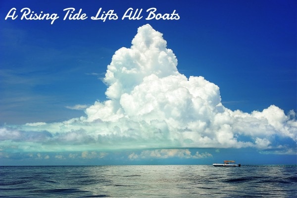 Let's Collab Blogging and Networking Rising Tide Lifts All Boats