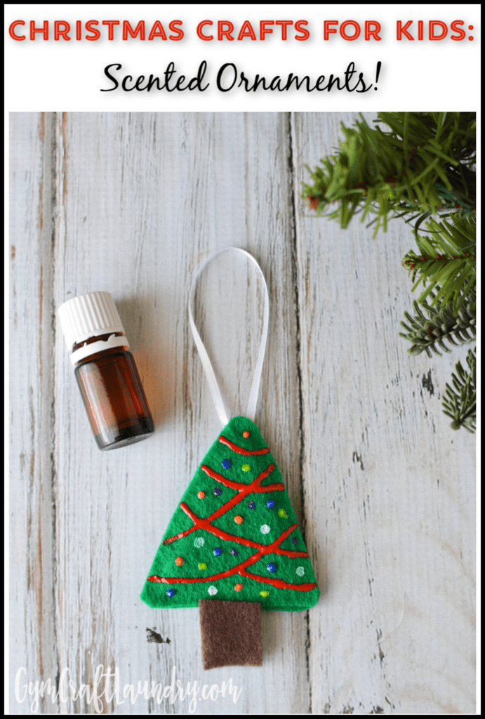 Handmade Felt Christmas Tree Ornament Scented with Essential Oils