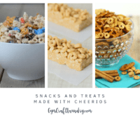 Snacks made with cheerios