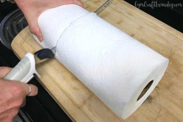 cutting paper towels to make natural wipes for adults