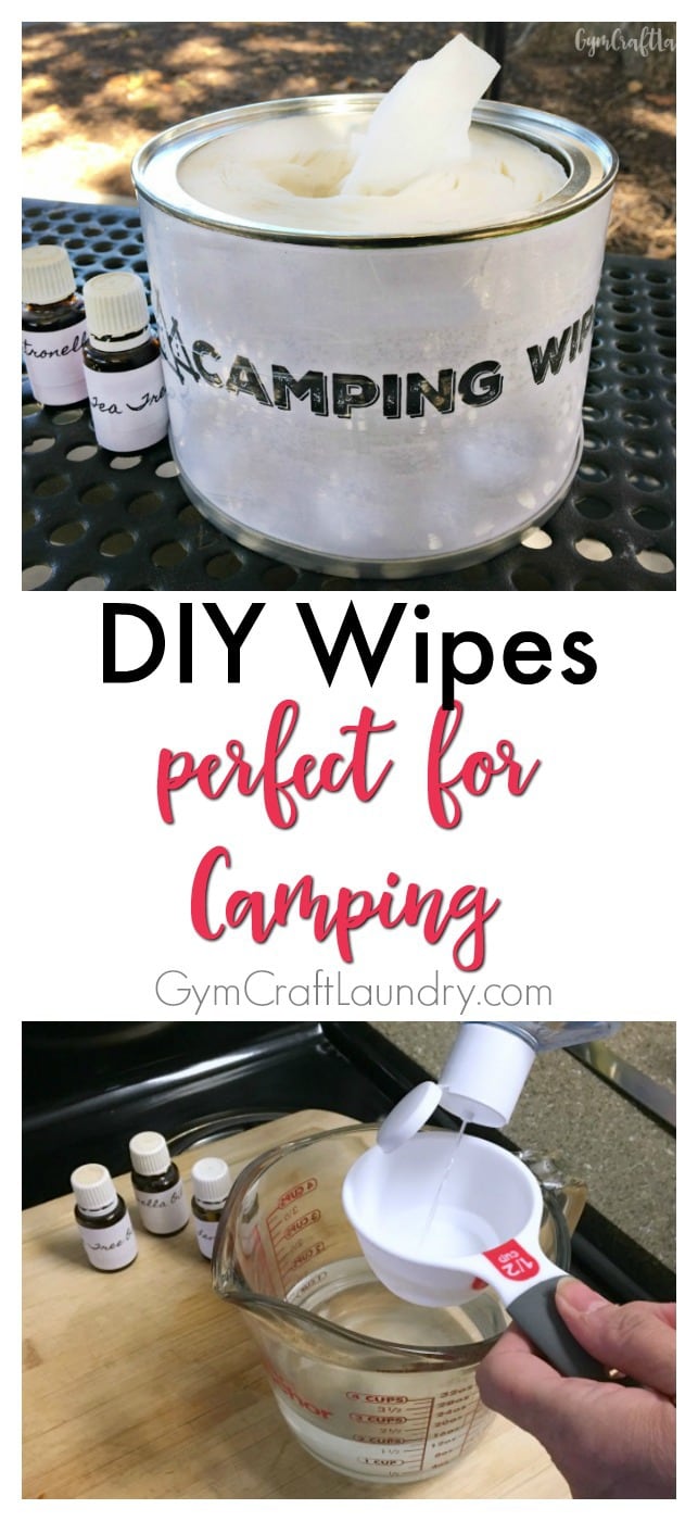 How to make personal wipes for camping tutorial