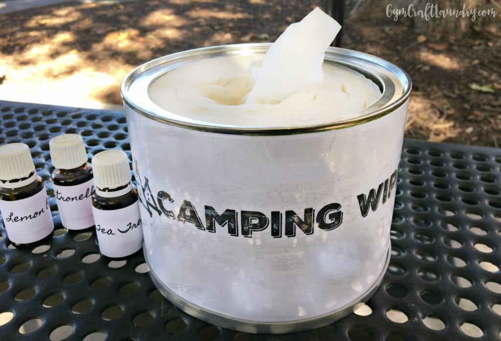 diy camping wipes for hands