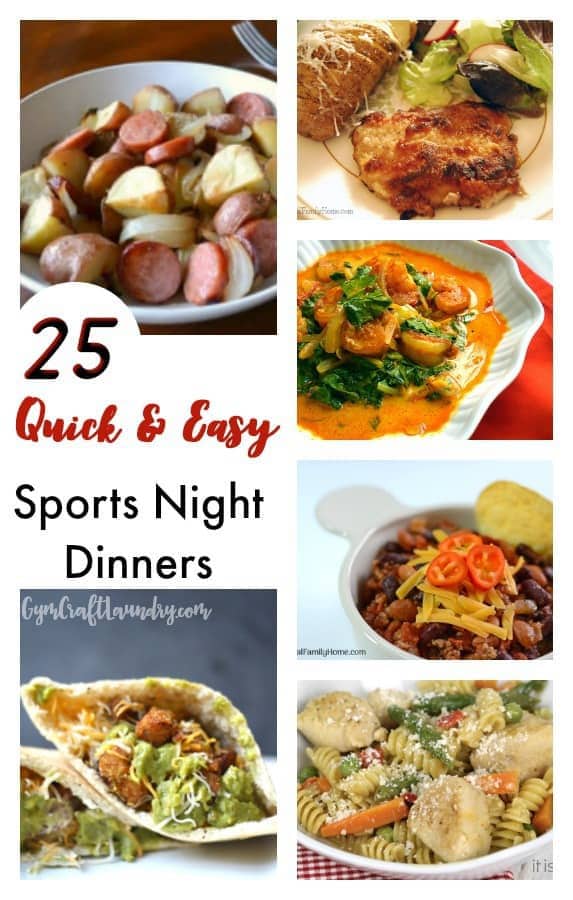 25 Quick and Easy Sports Night Dinner Ideas