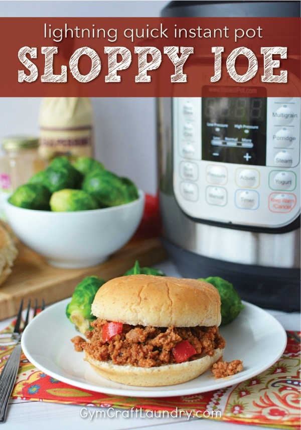 Lightning Quick Instant Pot Sloppy Joe Recipe