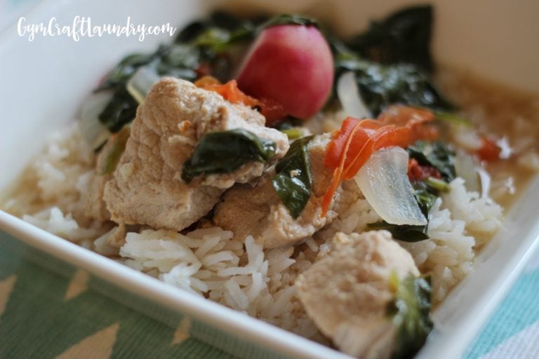 Pork sinigang made in an instant pot