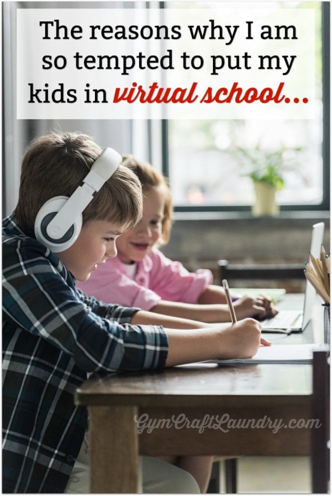 Why I am tempted to put my kids in virtual school.