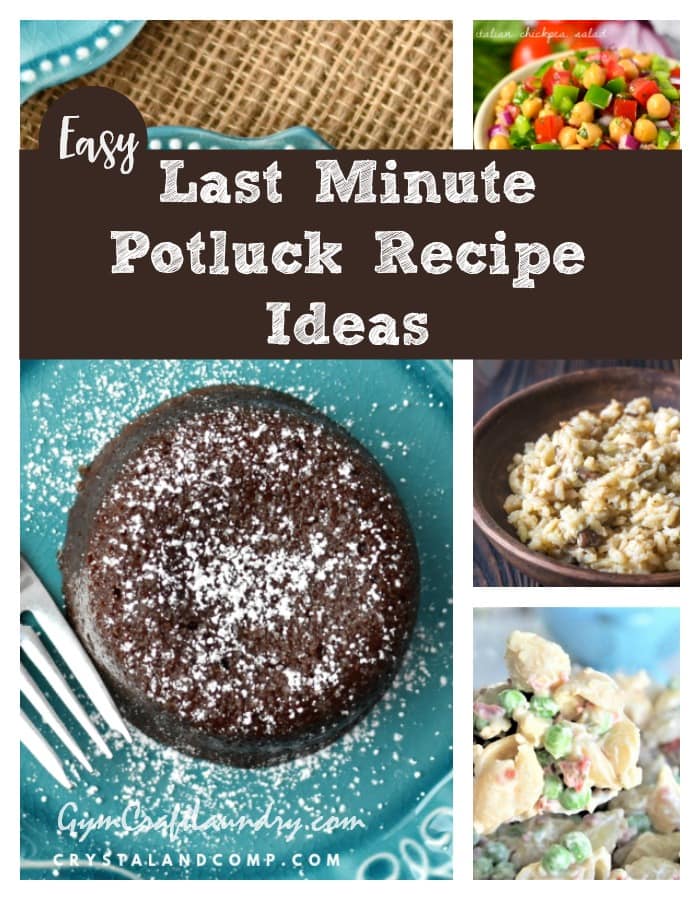 Collection of last minute potluck recipes