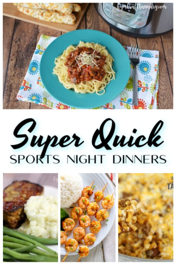 Dinner ideas for youth sports practice nights