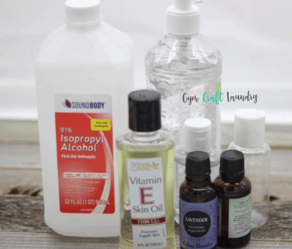 Supplies for Gym Craft Laundry DIY Hand Sanitizer