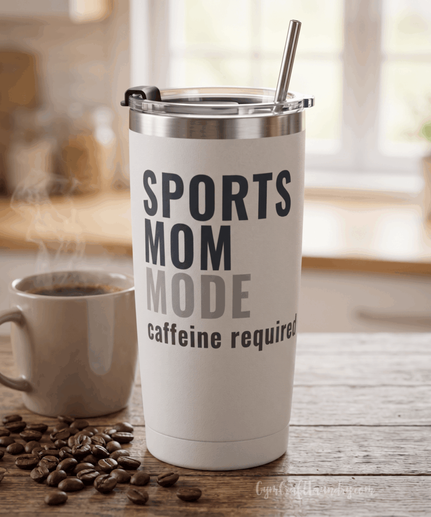 Sports Mom Mode insulated tumbler